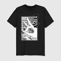 Футболка slim-fit Chainsaw man Kon, цвет: черный