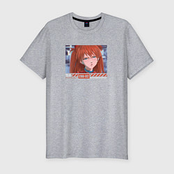 Футболка slim-fit EVA-02 EVANGELION, цвет: меланж