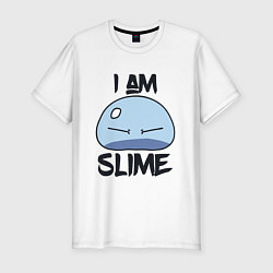 Футболка slim-fit I AM SLIME, Я СЛИЗЬ, цвет: белый