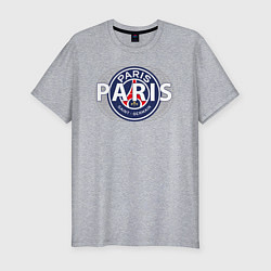 Футболка slim-fit PSG Core Wordmark Graphic New 202223, цвет: меланж