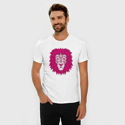 Футболка slim-fit Pink Lion, цвет: белый — фото 2