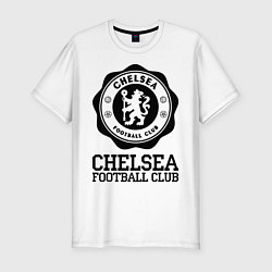 Футболка slim-fit Chelsea FC: Emblem, цвет: белый