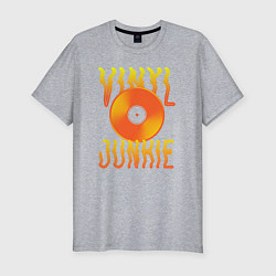 Мужская slim-футболка Vinyl Junkie