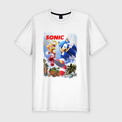 Футболка slim-fit SONIC СОНИК Z, цвет: белый