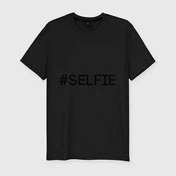 Мужская slim-футболка #SELFIE