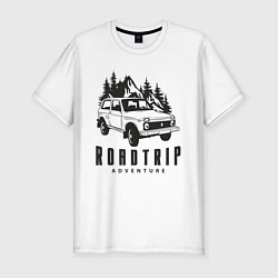 Футболка slim-fit Niva roadtrip, цвет: белый