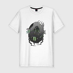 Мужская slim-футболка Болотное чудовище