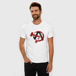 Футболка slim-fit АНАРХИЯ ANARCHY Z, цвет: белый — фото 2