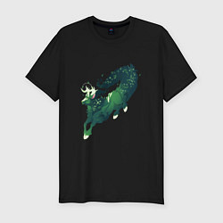 Футболка slim-fit Зверь леса, цвет: черный