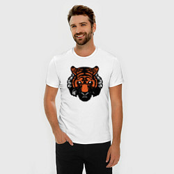 Футболка slim-fit Bad Tiger, цвет: белый — фото 2