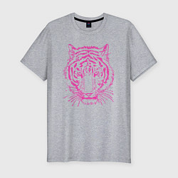 Футболка slim-fit Pink Tiger, цвет: меланж