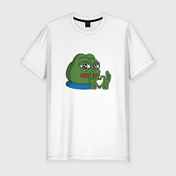 Футболка slim-fit Pepe love пепе лов, цвет: белый