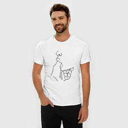 Футболка slim-fit СТРАСТЬ PASSION, цвет: белый — фото 2