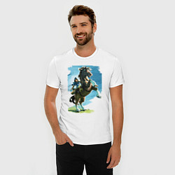 Футболка slim-fit The Link, цвет: белый — фото 2