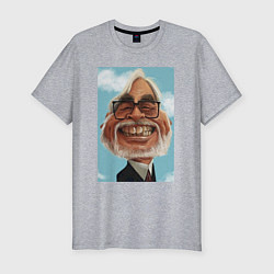 Футболка slim-fit Ghibli Miyazaki, цвет: меланж