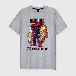 Футболка slim-fit Big Mario, цвет: меланж