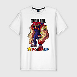 Футболка slim-fit Big Mario, цвет: белый