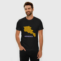 Футболка slim-fit Golden Armenia, цвет: черный — фото 2