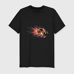 Футболка slim-fit Fireskull, цвет: черный