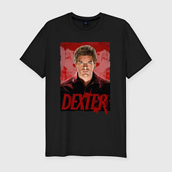 Мужская slim-футболка Dexter Декстер постер