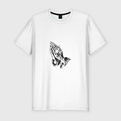 Футболка slim-fit Praying Hands, цвет: белый