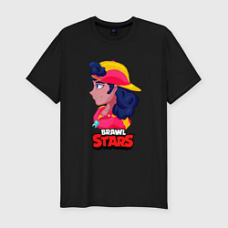 Мужская slim-футболка Meg Brawl Stars - Фанатский рисунок