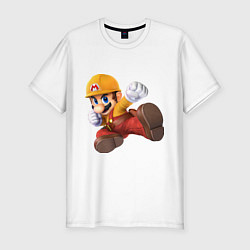 Футболка slim-fit MarioJump, цвет: белый