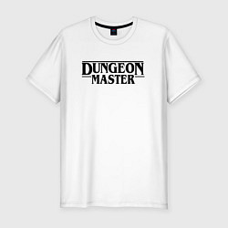 Футболка slim-fit DUNGEON MASTER ГАЧИМУЧИ ЧЁРНЫЙ ЛОГО, цвет: белый