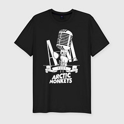 Футболка slim-fit Arctic Monkeys, рок, цвет: черный