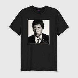 Футболка slim-fit Аль Пачино Al Pacino, цвет: черный