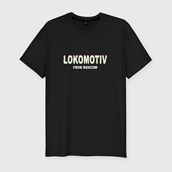 Футболка slim-fit LOKOMOTIV from Moscow, цвет: черный