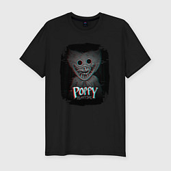 Футболка slim-fit Poppy Playtime: Glitch, цвет: черный