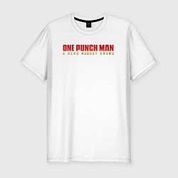 Футболка slim-fit One Punch Man a hero nobody knows, цвет: белый
