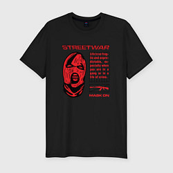 Мужская slim-футболка Гангстер Уличные войны