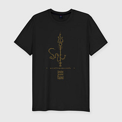 Мужская slim-футболка Бестиарий Лавкрафта - Высшие расы слуг