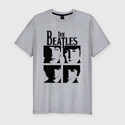 Футболка slim-fit The Beatles - legendary group!, цвет: меланж