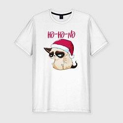 Футболка slim-fit Ugly cat Ho-Ho-No, цвет: белый