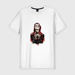 Футболка slim-fit Money Heist Killer, цвет: белый