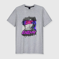 Футболка slim-fit Everywere My Enemy, цвет: меланж