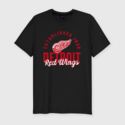 Мужская slim-футболка Detroit Red Wings Детройт Ред Вингз