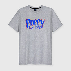 Футболка slim-fit ЛОГОТИП POPPY PLAYTIME ИГРА, цвет: меланж