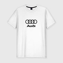 Футболка slim-fit Audi, цвет: белый