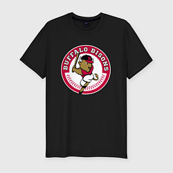 Футболка slim-fit Buffalo Bisons - baseball team, цвет: черный