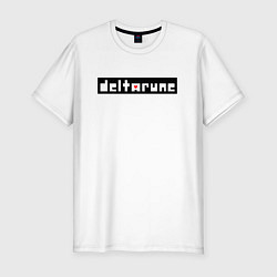 Футболка slim-fit Deltarune - Black Logo, цвет: белый