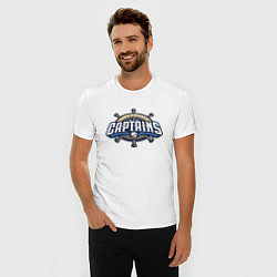 Футболка slim-fit Lake County Captains - baseball team, цвет: белый — фото 2
