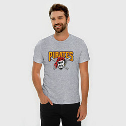 Футболка slim-fit Pittsburgh Pirates - baseball team, цвет: меланж — фото 2