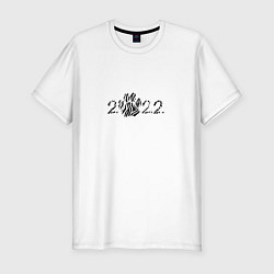 Мужская slim-футболка Новый 2022 год символ года