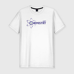 Мужская slim-футболка Химия - будущее человечества