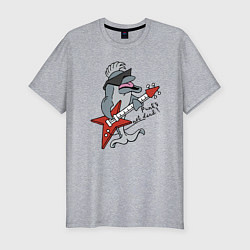 Футболка slim-fit Punks not dead!, цвет: меланж