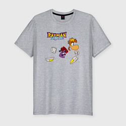 Футболка slim-fit Rayman Legends, Рэйман, цвет: меланж